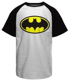 Camiseta Raglan masculina Batman Logo