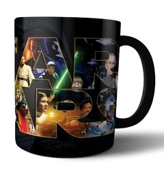 Caneca de porcelana preta Star Wars - comprar online