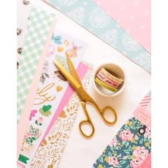 Maggie Holmes Garden Party Washi Tape 7/Pkg W/Gold Foil Accents