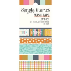 Simple Stories Let's Go! Washi Tape 5/Pkg