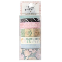 Maggie Holmes Parasol Washi Tape Gold Foil Accents7/Pkg 