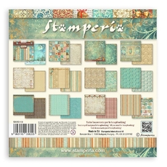 Stamperia Backgrounds double sided Paper Pad 8x8 10pkg Serie A en internet