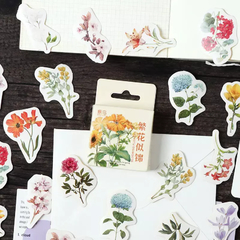 Stickers Cajita Blooming Flowers(7163)