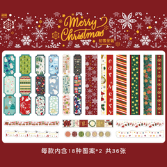  Stickers Merry Christmas 