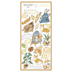 Plancha Stickers washi c/foil Snug Room
