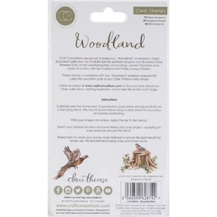 Craft Consortium A5 Clear Stamps  Birds, Woodland 