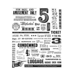 Tim Holtz Cling Stamps 7"X8.5" Serie A - comprar online