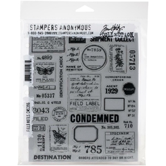 Tim Holtz Cling Stamps 7"X8.5" Serie A - tienda online