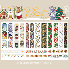  Stickers Merry Christmas 