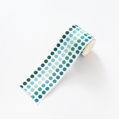Washi stickers DOTS 60 mm x 3 m  2 Azules