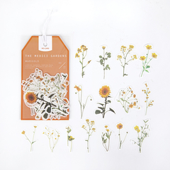 Stickers botanicos THE MEDICI GARDENS papel washi