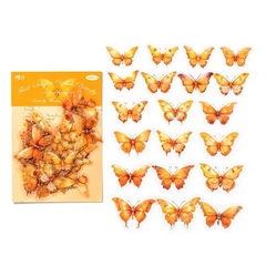 Pack 40 stickers Pet Butterfly Fantasy - Casa Washi