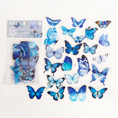 Pack de 40 Butterfly Nature Series PET Stickers - Casa Washi