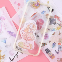 Set de 6 planchas de Sitckers washi Magical Girls Series "B" - Casa Washi