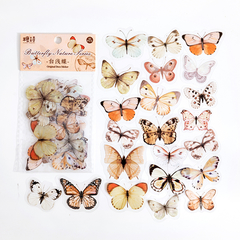 Pack de 40 Butterfly Nature Series PET Stickers