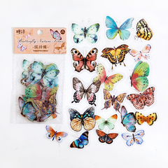 Pack de 40 Butterfly Nature Series PET Stickers - comprar online