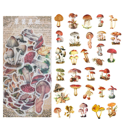 Pack de 60 Stickers medianos Ephemera Vintage Yuxian - comprar online