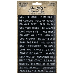 Idea-Ology Sentiments Label Stickers 64/Pkg (229)