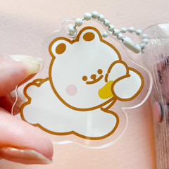 Charm Kawaii con cadenita blanca