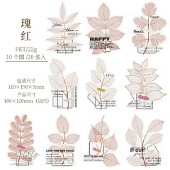 Pack de 20 stickers Pet Fallen Leaves - comprar online