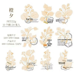 Pack de 20 stickers Pet Fallen Leaves en internet