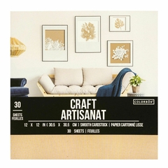 Paper pad Colorbok 12 X 12 Smooth cardstock craft artisanat 30 sheets