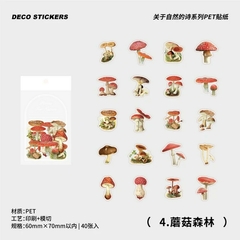 Pack de 40 stickers Poems for Nature