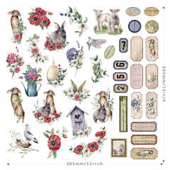 Set de 30 stickers Vintage Paradise series Panalisa Serie A