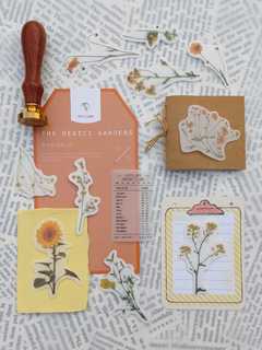 Stickers botanicos THE MEDICI GARDENS papel washi