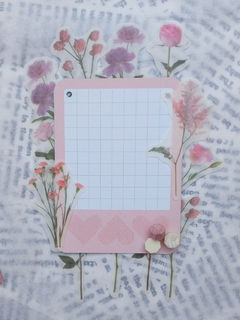 Stickers botanicos THE MEDICI GARDENS papel washi