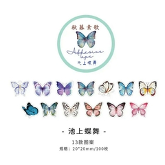 Rollo de 100 washi stickers Nature Jiyu