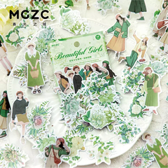 Set de 40 stickers washi Flower Picking Girl MGZC