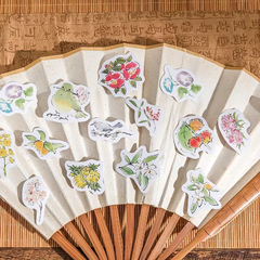 Stickers cajita flowers and birds (F075) - comprar online