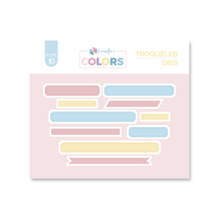 Troquel Kimidori Colors Etiquetas variadas