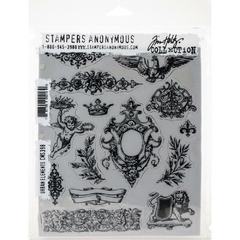 Tim Holtz Cling Stamps 7"X8.5" Serie B