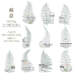 Pack de 20 stickers Pet Fallen Leaves - Casa Washi