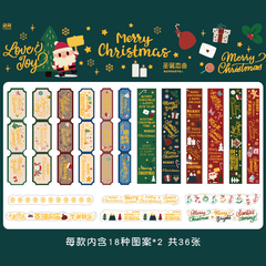  Stickers Merry Christmas 