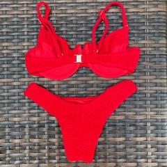 Vermelho - Asa delta e top estruturado meia taça - comprar online