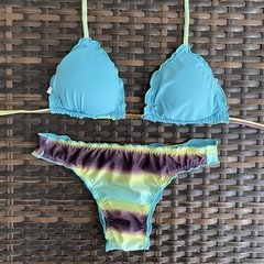 Tie Dye Verde Dupla Face Dupla Face - Calcinha Inteira - Sunlike