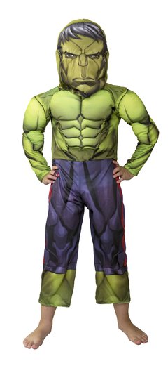 Disfraz Hulk con Músculos Marvel