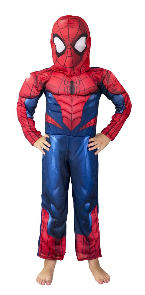 Disfraz Miles Morales Spiderman con músculos Marvel