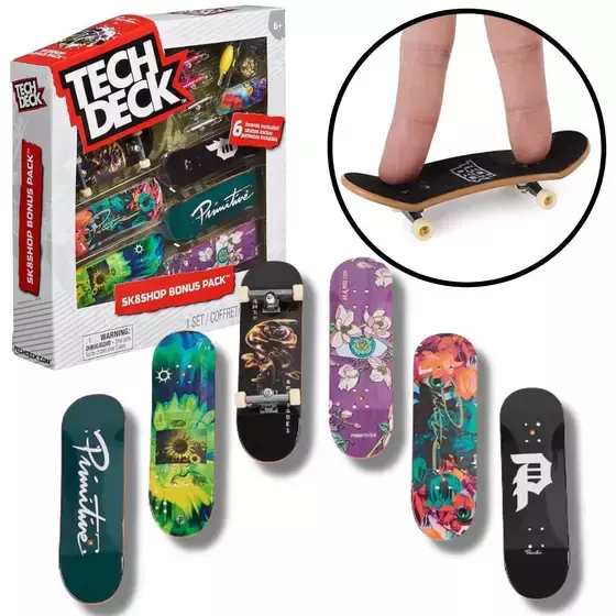 tech Dech Brinquedo Skateboard Skate Dedo com Tênis -APENAS 1