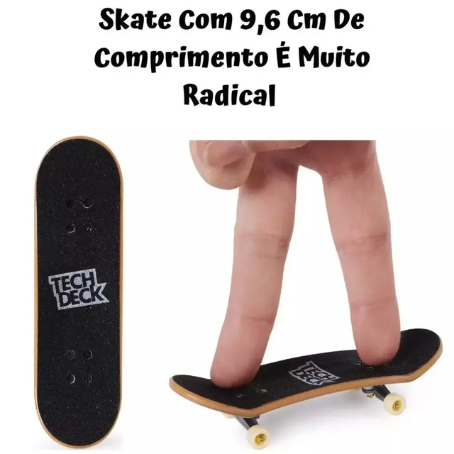 tech Dech Brinquedo Skateboard Skate Dedo com Tênis -APENAS 1