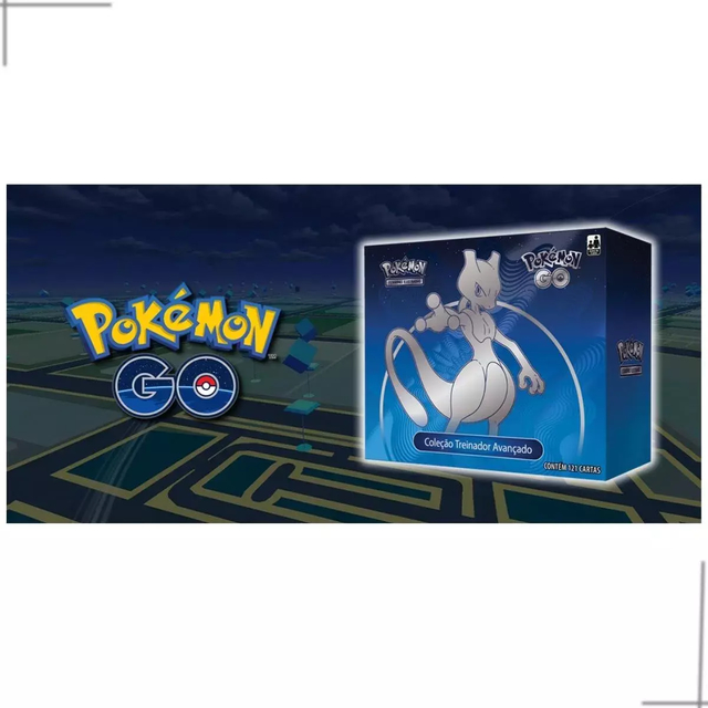 Box Pokémon Treinador Avançado Estampas Ilustradas Mewtwo 121 Cartas