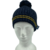 GORRO INFANTIL - POM-POM - AZUL MARINHO COM LISTRA AMARELO - comprar online