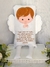 Naninha Anjo Com Oração do Anjo da Guarda - Naninha De Bebê Personalizada Com Oração