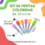 Kit de Pipetas coloridas de Silicone - Audiofono Saúde
