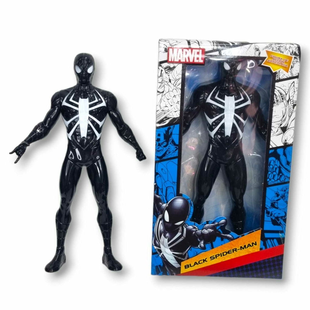 Spiderman Negro Hombre Araña Juguetes Niños Marvel Para Niño