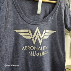 remera mujer cuello amplio Aeronautic Woman - comprar online
