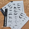 plancha de stickers AVIONES